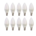 لامپ ال ای دی 7 وات ایندوکپ مدل کندل پایه E14 بسته 10 عددی