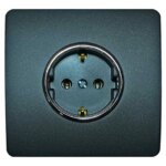 پریز برق صنایع آسیا الکتریک مدل MSH-SLV