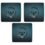 پریز تلفن صنایع آسیا الکتریک مدل MSH-SLV بسته 3 عددی