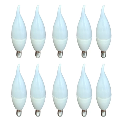 gSPr5EIudfcog8VWusUhGosX4qj9Wkjau0LR4kNcAl6vIU184T.jpg_512X512X70.jpg لامپ ال ای دی 7 وات دانا مدل شمعی پایه E14 بسته 10 عددی - Image 1