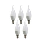 لامپ ال ای دی 7 وات دونیکو مدل اشکی پایه E14 مجموعه 5 عددی