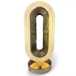 چراغ رومیزی مدل کریستال بیضی کد 404053 - Image 9