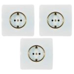 پریز برق ارت دار صنایع آسیا الکتریک مدل کریستال بسته 10 عددی - Image 3