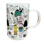 لیوان مدل پیرکس طرح دار کد 2