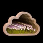 چراغ تزئینی دشت لاله طرح ابر