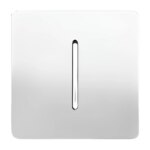 کلید تک پل صنایع آسیا الکتریک مدل کریستال WHI-SLV