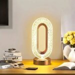 چراغ رومیزی مدل کریستال بیضی کد 404053 - Image 4