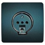 پریز تلفن صنایع آسیا الکتریک مدل MSH-SLV - Image 2