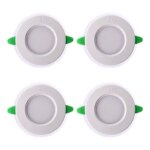 لامپ توکار 9 وات پارس شعاع توس مدل گلاریس دایرهای بسته 4 عددی - Image 2