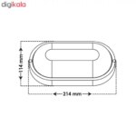 چراغ دیواری 12وات پارس شعاع توس مدل PST-ABTIN12 - Image 6