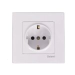 پریز برق ارت محافظ دار دلند مدل آسا بسته 5 تایی