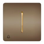 کلید زنگ صنایع آسیا الکتریک مدل کریستال BEI-GLD - Image 2