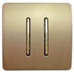 کلید دوپل صنایع آسیا الکتریک مدل BZH-GOLD