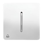 کلید زنگ صنایع آسیا الکتریک مدل کریستال WHI-SLV - Image 2