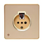 پریز تلفن صنایع آسیا الکتریک مدل دومنظوره  YBeG - Image 2