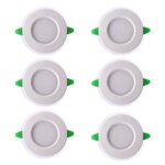 لامپ توکار 9 وات پارس شعاع توس مدل گلاریس دایرهای بسته 6 عددی - Image 2