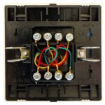 پریز تلفن دوقلو صنایع آسیا الکتریک مدل کریستال WHI-SLV