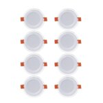 پنل ال ای دی 9 وات پارس شعاع توس مدل گلاریس دایره بسته 8 عددی