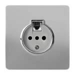 پریز تلفن دومنظوره صنایع آسیا الکتریک مدل کریستال SS - Image 2