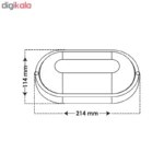 چراغ روکار 12وات پارس شعاع مدل آبتین - Image 4